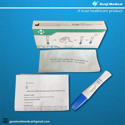 Una prueba rápida Kit Colloidal Gold Type For COVID 19 del antígeno del paso
