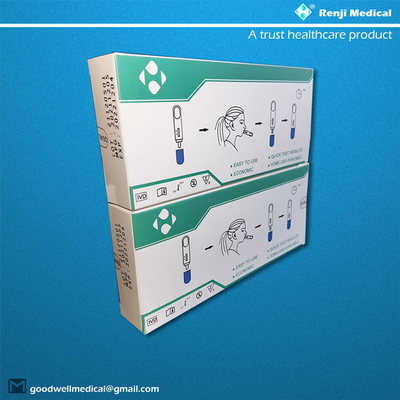Equipo de la prueba de Renji Medical Home Rapid Antigen con la certificación nasal de la esponja ISO13485