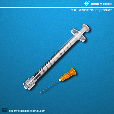 Renji Disposable Medical Consumables, 1ml PP desliza las jeringuillas de la extremidad
