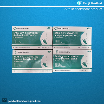 Esponja nasal rápida del equipo de la prueba del antígeno de Renji Rapid SARS-COV-2 (COVID 19) (oro coloidal)
