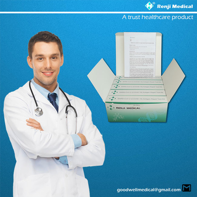 Renji Antigen Rapid Testing Kit, 15 aprobación rápida mínima del mA de la prueba de Covid 19 en casa