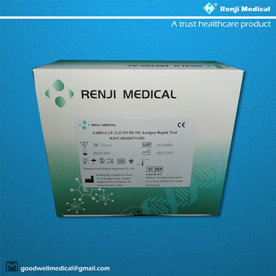Una prueba rápida Kit Colloidal Gold Type For COVID 19 del antígeno del paso