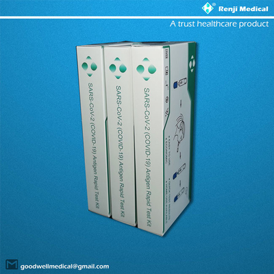 Equipo de Renji Medical Antigen Rapid Test, certificación rápida del SGS del casete de la prueba de Igm de la esponja nasal