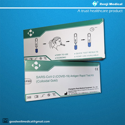 5 sistemas/caja COVID rápido 19 Kit With Nasopharyngeal Swabs de prueba