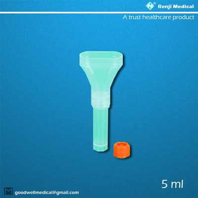 1 minuto del equipo 3 de la colección de la muestra de la saliva del embudo para la prueba de QPCR