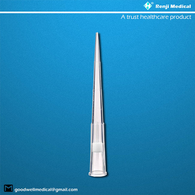 Extremidades universales transparentes de la pipeta compatibles con 1000ul Pipettors