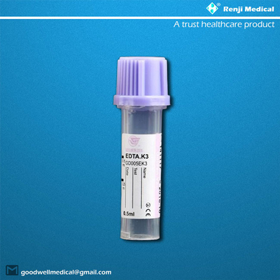 Tubo micro 0.25ml/0.5ml de la colección de la sangre de los PP para los bebés recién nacidos
