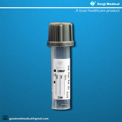 Tubo micro 0.25ml/0.5ml de la colección de la sangre de los PP para los bebés recién nacidos