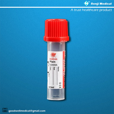 Tubo micro 0.25ml/0.5ml de la colección de la sangre de los PP para los bebés recién nacidos