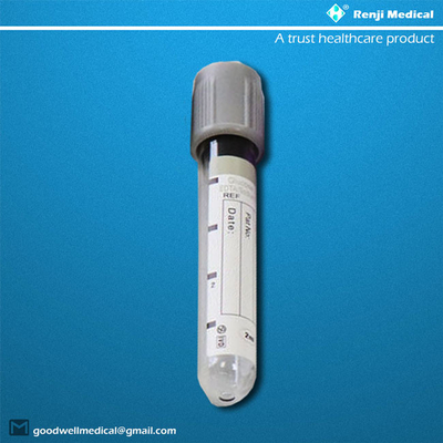 Tubo de Renji Disposable Vacuum Blood Collection, tubo de ensayo de la glucosa 3min