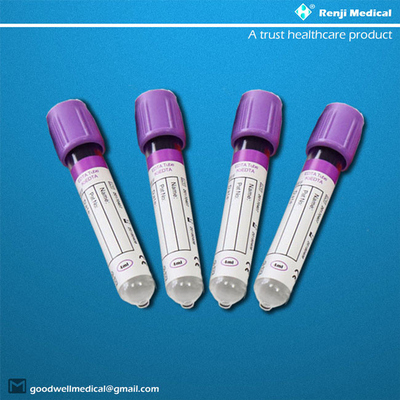 Tubos disponibles de la colección de la sangre del vacío del EDTA usados en hematología 5ml 6ml