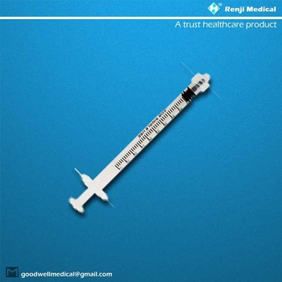 Materiales consumibles médicos disponibles esterilizados, jeringuilla 1ml de la clase III con la aguja