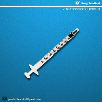Materiales consumibles médicos disponibles esterilizados, jeringuilla 1ml de la clase III con la aguja