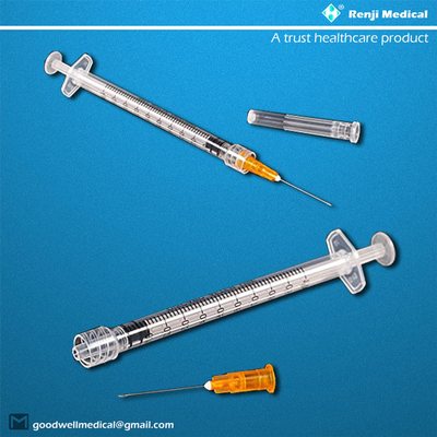 Renji Disposable Medical Consumables, 1ml PP desliza las jeringuillas de la extremidad